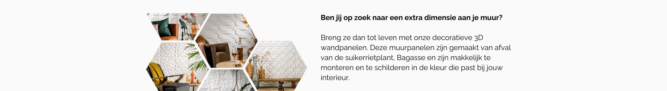Toptekst wandpanelen