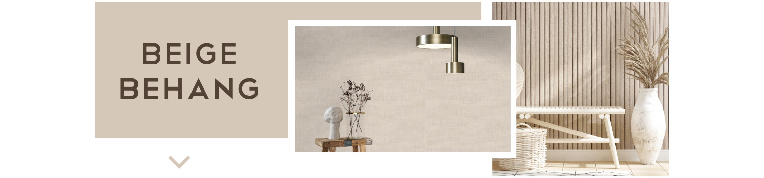 Beige behang