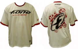 F.One MX waterproof wet-shirt wit/rood