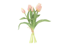 Tulp Boeket Roze/Wit