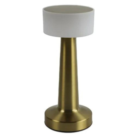 Gouden Tafellamp - Oplaadbaar - Draadloos - Met Touch Sensor