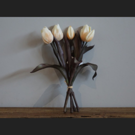 Tulpen boeket 5 stelen Wit