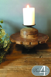 Houten candle stand