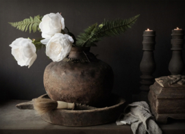 Spatscherm “de witte Pioenen”