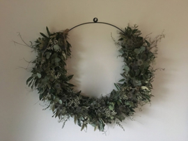'KERST WORKSHOP'  Vrijdagavond 11 December  Voordeur krans of Hoefijzervorm