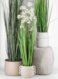 Kunstplant gras allium