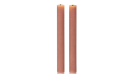 LED Dinerkaars 22 cm  (Set van 2) Roze
