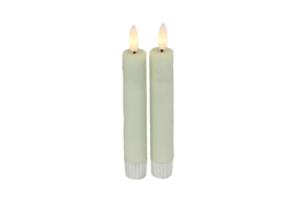 LED Dinerkaars 15 cm  (Set van 2) Crème