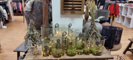 Windlicht met bubbels L 04