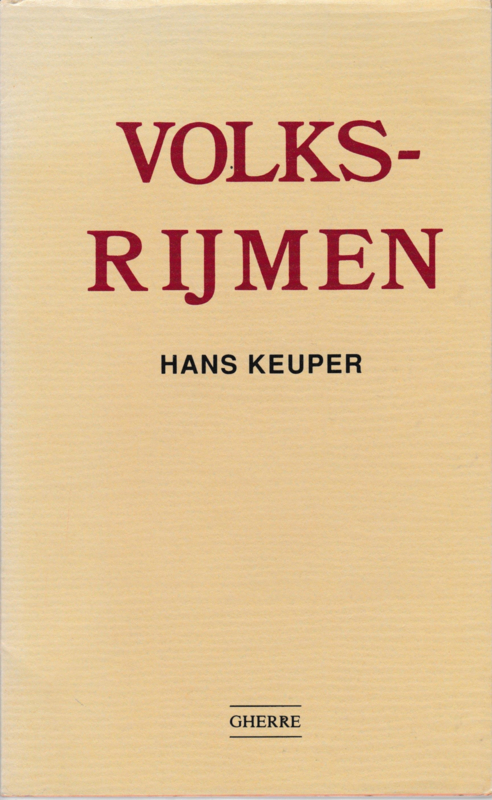 Volksrijmen - Hans Keuper
