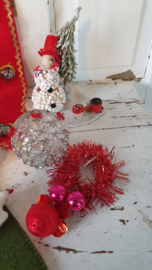 Lot van 11 st. Vintage/retro kerstdecoratie