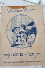 VERSJES en WIJSJES voor Jongens en Meisjes. N.V. de Lever's Zeep. Met reclame - A