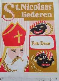 Oud Sinterklaasboek: ST. NICOLAASLIEDEREN. Folk Dean. met illustraties