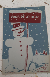 Decoratief kerstboekje VOOR DE JEUGD uit 1950