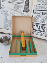 Oude/antieke doos AEROSAN-TABLETTEN + pillenbakje
