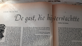 Oud groot tijdschrift KERSTBOEK 1955, met prachtige oude advertenties! Spaarnestad