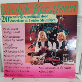 Nostalgische Kerstdecoratie: LP VROLIJK KERSTFEEST. De Leidse Sleuteltjes. 1984