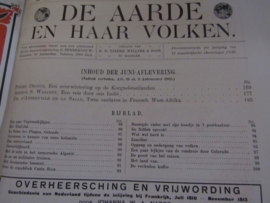 TIJDSCHRIFT: DE AARDE EN HAAR VOLKEN, Juni 1915.Uitgave van H.D. Tjeenk Willink & Zn