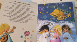 Schattig kerstboekje uit 1980: VIER ONDEUGENDE ENGELTJES