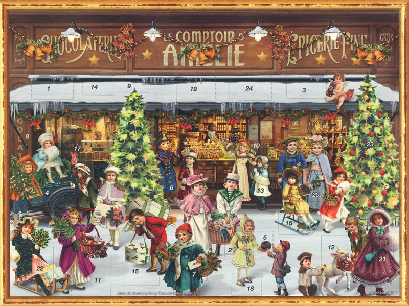 Prachtige Grote Nostalgische Adventskalender Drukte Bij De Kerstwinkel E Nostalgische Victoriaanse Adventskalenders Decofrills Brocante Antiek Stoer Industrieel Nostalgisch Retro Vintage