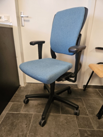 Ahrend 230 Hoge Rug Fenice (wolvilt) Blauw Refurbished Bureaustoel