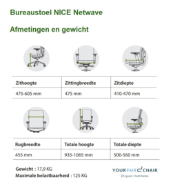 NICE Netwave bureaustoel