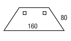 Aanbouw trapezium 160x80cm Pinta/Toro/Casa