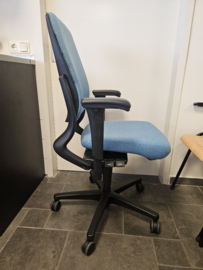Ahrend 230 Hoge Rug Fenice (wolvilt) Blauw Refurbished Bureaustoel
