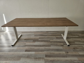 Huislijn Basic vergadertafels 200 x 90cm wit frame Toscaans Noten blad