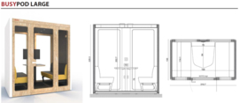 Busypod Large tot 4 personen