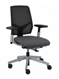 Bureaustoel Giroflex 68 Netwave Originele Stof Grijs Refurbished