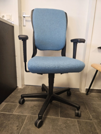Ahrend 230 Hoge Rug Fenice (wolvilt) Blauw Refurbished Bureaustoel