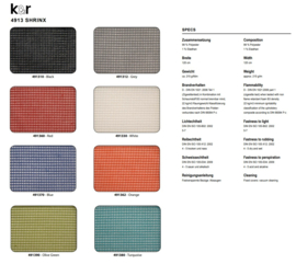 K&R Mesh rug o.a. bureaustoel