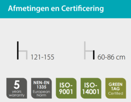 Bedrijfsstoel Satander hoog