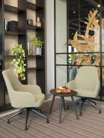 Loungestoel Lola hoge rug 5-teens voet