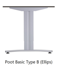 Huislijn Basic vergadertafel ellipsvorm 240x120cm