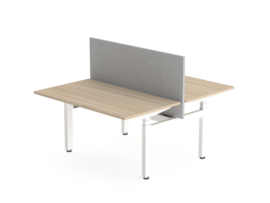 Elektrisch zit sta bureau DUO Rosso