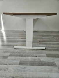Huislijn Basic vergadertafels 200 x 90cm wit frame Toscaans Noten blad