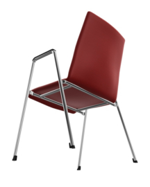 Zaalstoel Brunner First Place 4525A met armlegger volledig beklede schaal