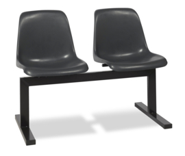 Wachtbank model 8822  2-zits met kunststof kuipen