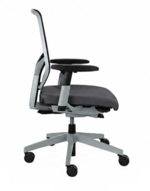 Bureaustoel Giroflex 68 Netwave Originele Stof Grijs Refurbished