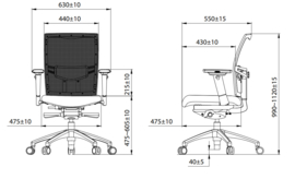PARIS Netwave Nylon YFC Edition professionele bureaustoel