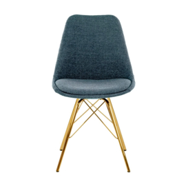 Vergaderstoel Jens goudkleurig frame - Kick Collection