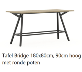 Hoge vergadertafel Bridge 90cm