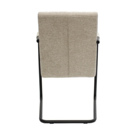 Vergaderstoel ISA met ZWART buisframe - Kick Collection