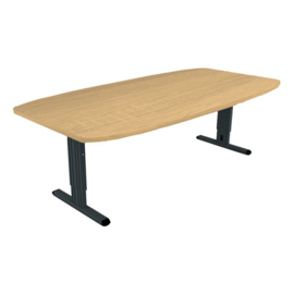 Vergadertafel Toro tonvorm  240x120cm