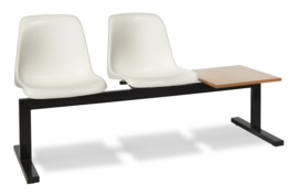 Wachtbank model 8825   2-zits met kunststof kuip en tafelblad