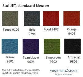 Barkruk stoffen zitting model 6628  6608  6618 (67, 76 en 80 cm hoog)