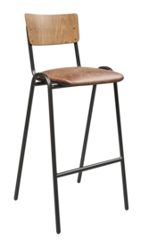Barkruk model kunstleder zitting model 6628 6608 6618 Vintage (67, 76 of 80 cm hoog)
