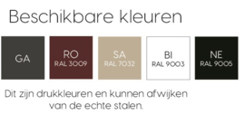 Urbantime.H24 Outdoor bank met rugleuning metaal